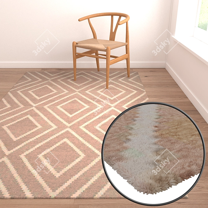 Luxury Carpet Set 3D model image 2