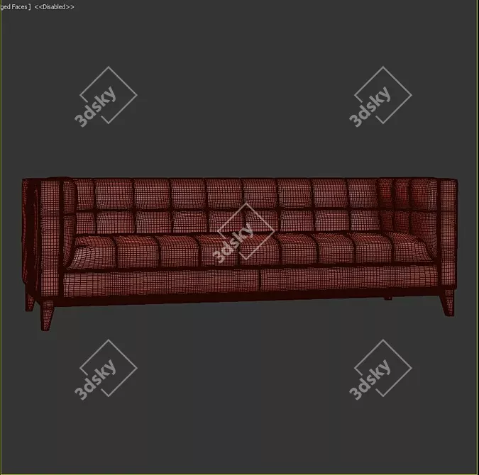 Luxury Comfort: Malin Sofa 3D model image 3