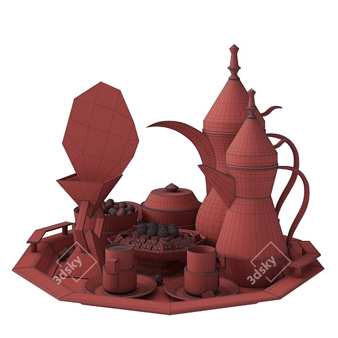 Title (English):  Modern Coffee Set

Title (Russian):  Современный кофейный набор 3D model image 3