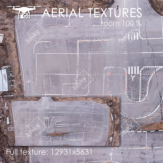 Title: Aerial Exterior Texture for Medium and Far Shots 3D model image 1