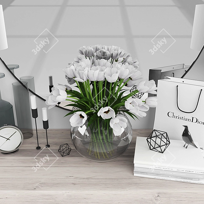 Elegant Decor Set 3D model image 2