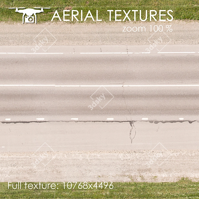 Aerial Textured Exterior for Medium to Long Range 3D model image 2