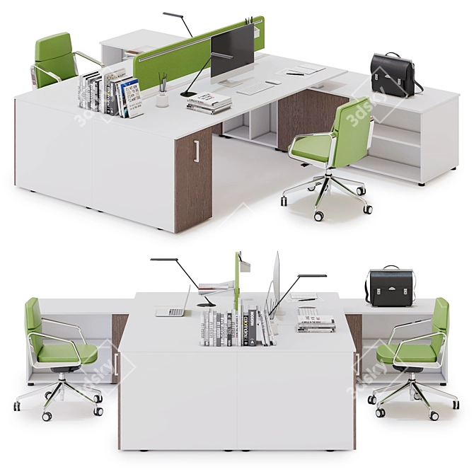  Innovative Office Workspace Solution 3D model image 1