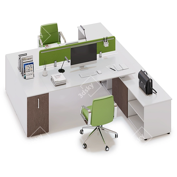  Innovative Office Workspace Solution 3D model image 2