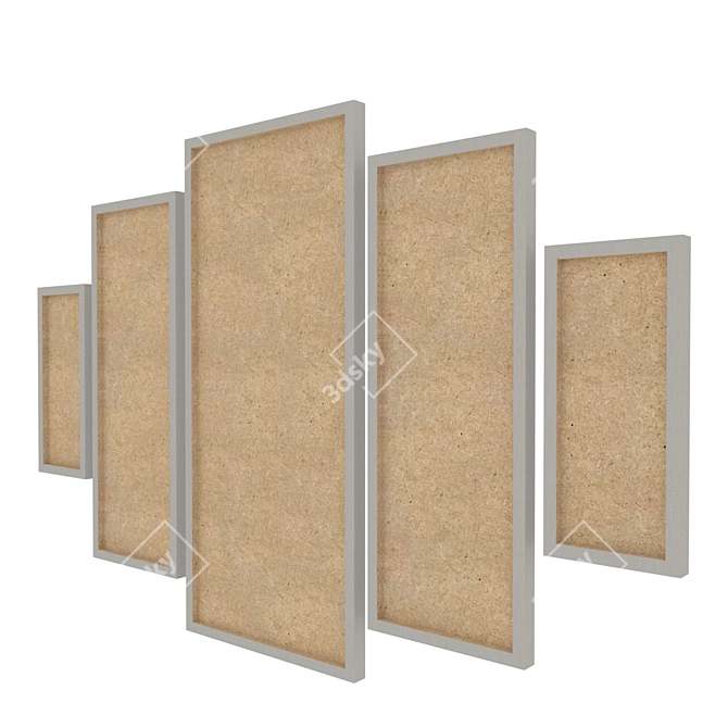 Wall Art Set: Versatile Digital Files 3D model image 2