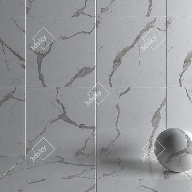 Multi-Texture HD Wall/Floor Tiles 3D model image 3