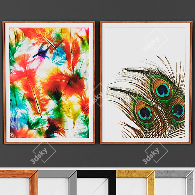 Versatile Picture Frame Set 3D model image 1