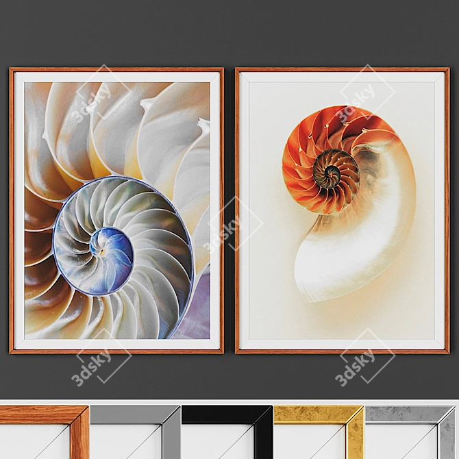 Deluxe Frame Duo: 2-Piece Set 3D model image 1