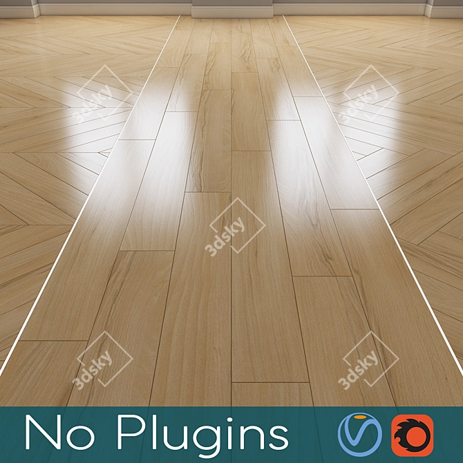 Vintage Floor Texture Set 3D model image 1