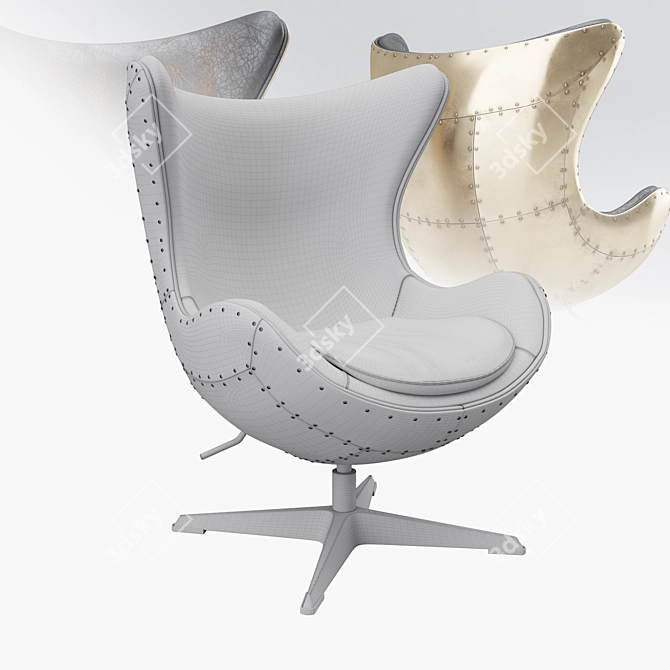 Aviator Egg Chair 3D model image 3