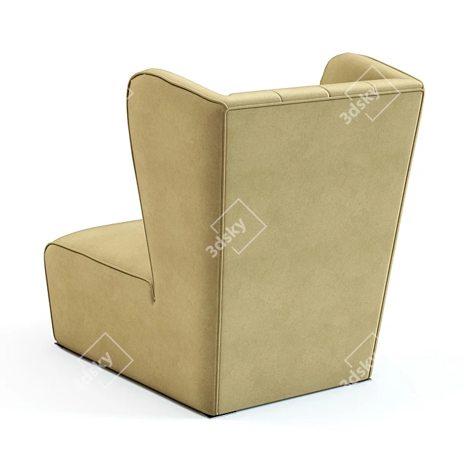 Sunrise Armchair: Stylish & Comfortable Seating 3D model image 3