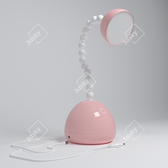 Minimalist Office Table Lamp 3D model image 1