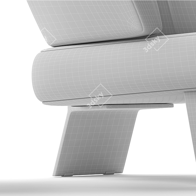 Minotti Creed Chair 3D model image 3