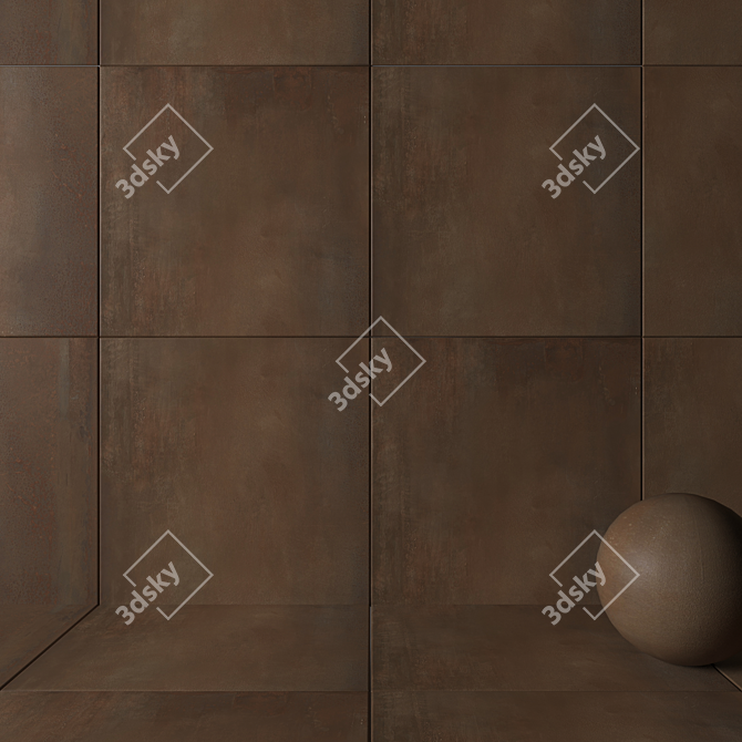 Multi-Texture HD Wall Tiles 3D model image 2