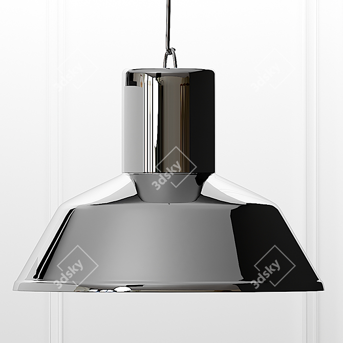 Title: Industrial Elegance: Factory Pendant Lamp 3D model image 3