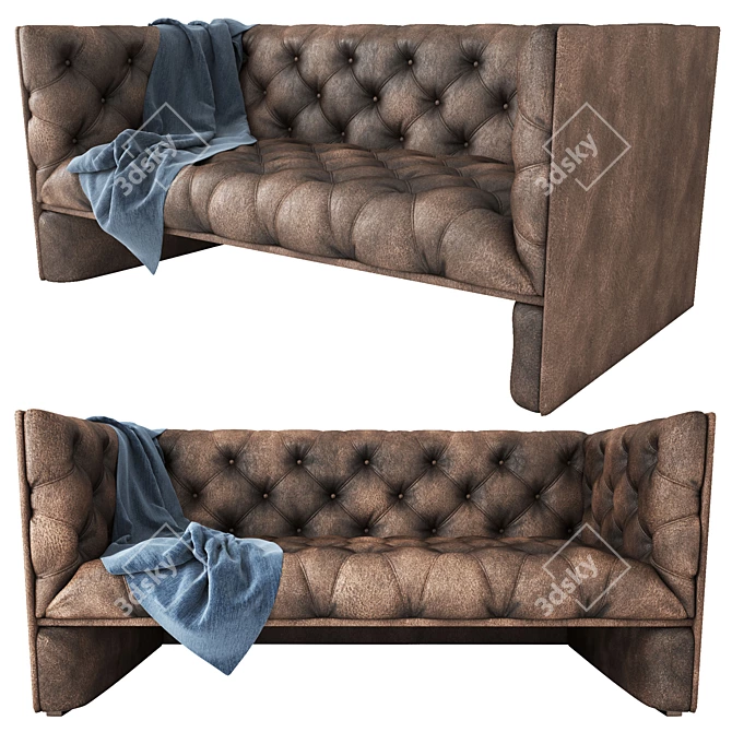 Elegant Edwards Sofa: Stylish, UV Mapped Design 3D model image 1