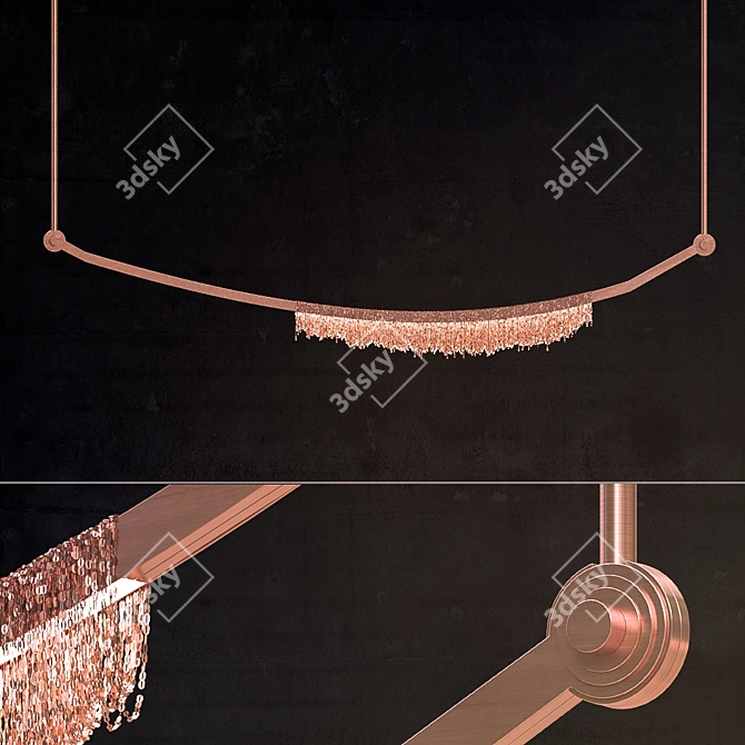 Elegant Liane Pendant Lamp 3D model image 1