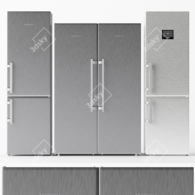 Liebherr Refrigerator Set 3D model image 1