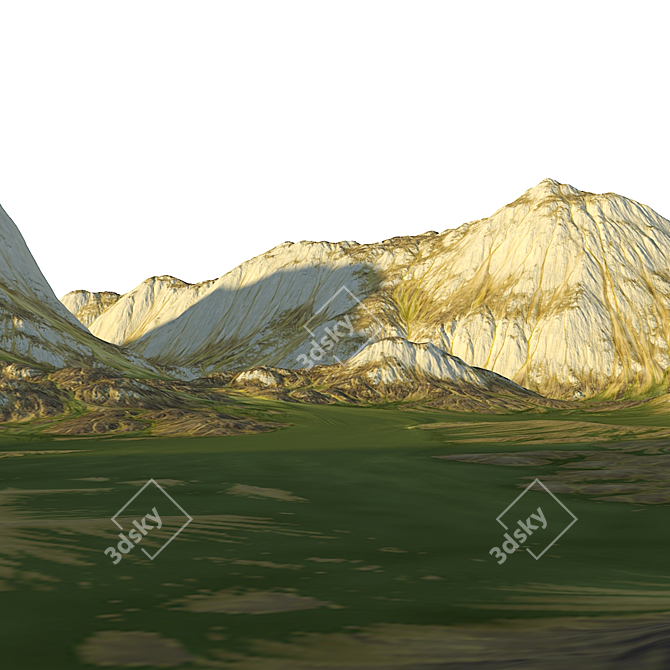  Majestic Mountain Scenery 3D model image 2