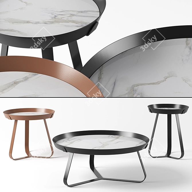 Futuristic Bonaldo Frinfri Tables 3D model image 1