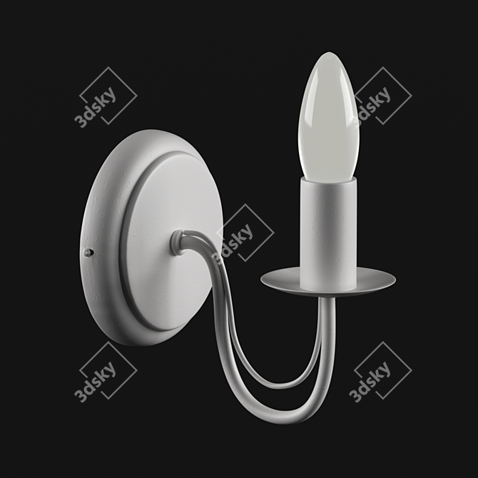 Elegant Linda Sconce: Classic Design 3D model image 1