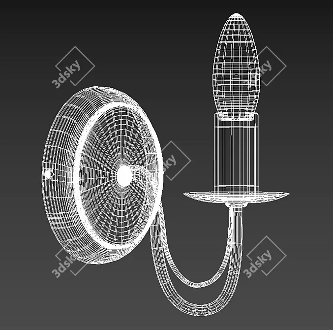 Elegant Linda Sconce: Classic Design 3D model image 2