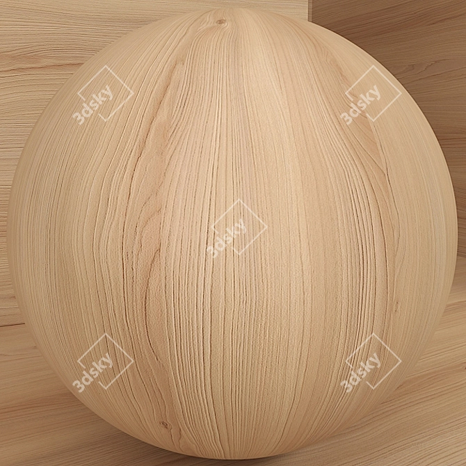 Seamless Wood & Cedar Set 3D model image 2