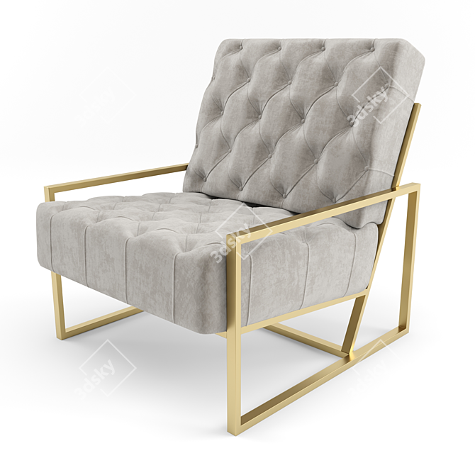 Eliza Compact and Stylish Chair 3D model image 2