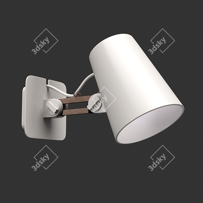 Mantra Looker Wall Lamp - Modern Elegance for Your Space 3D model image 1