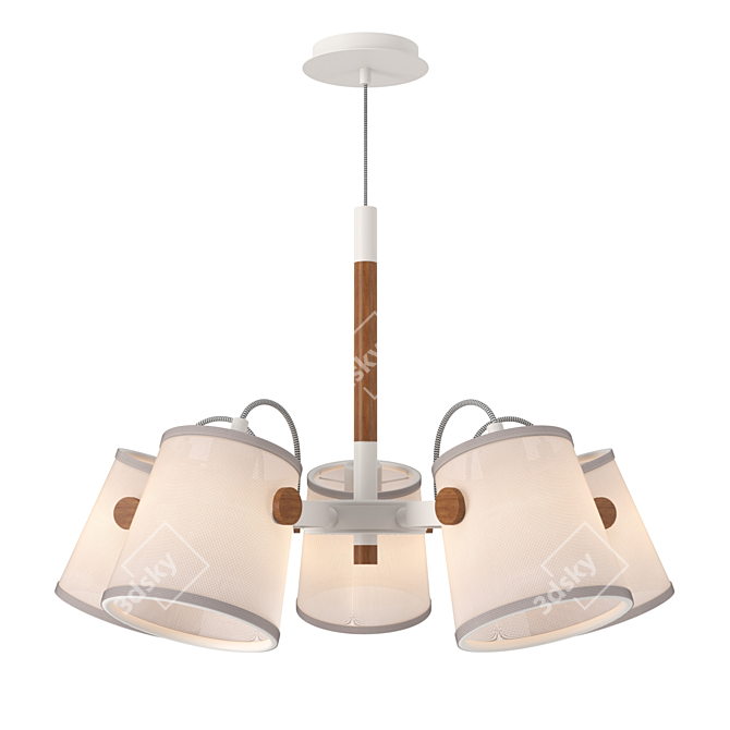 NORDICA2 Chandelier: Modern Elegance for Your Space 3D model image 1