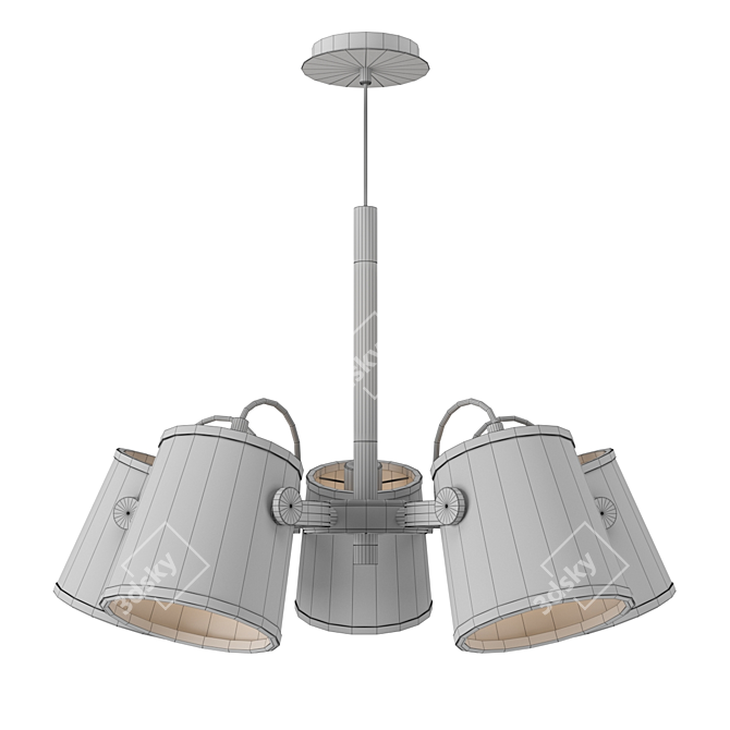 NORDICA2 Chandelier: Modern Elegance for Your Space 3D model image 2