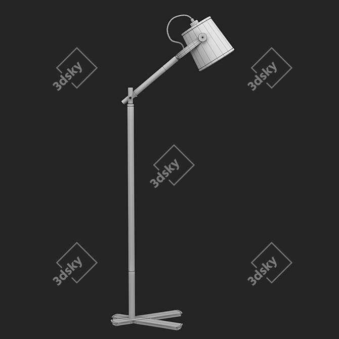 NORDICA Floor Lamp: Modern Elegance 3D model image 2