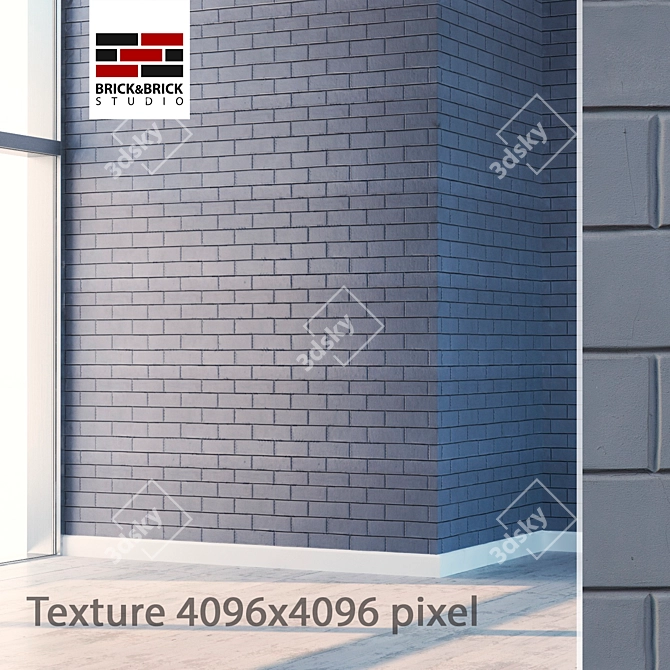 Seamless Brick Texture Bundle 3D model image 1