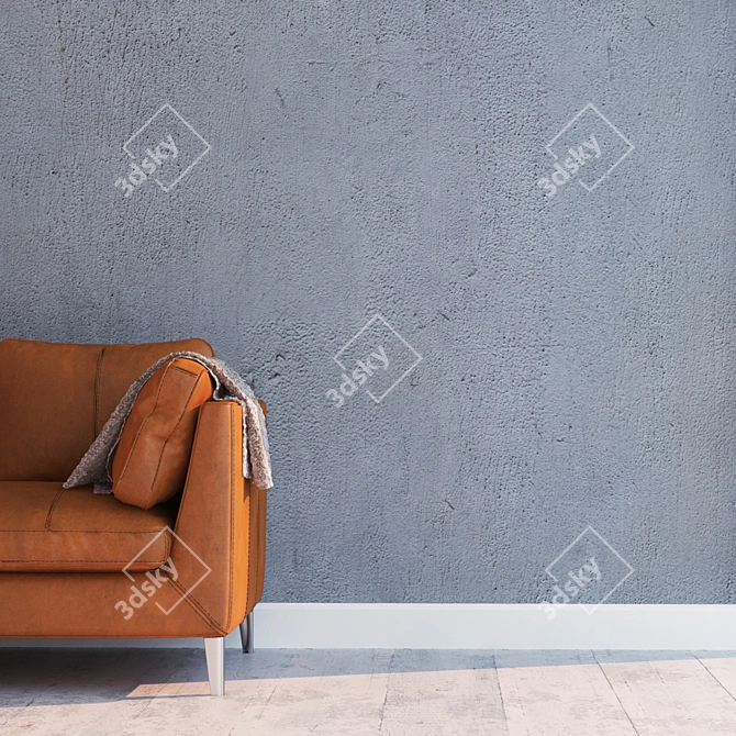 Seamless Concrete Texture 3D model image 2