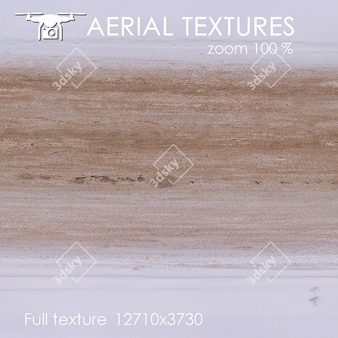 Title: Winter Road Aerial Texture 3D model image 3