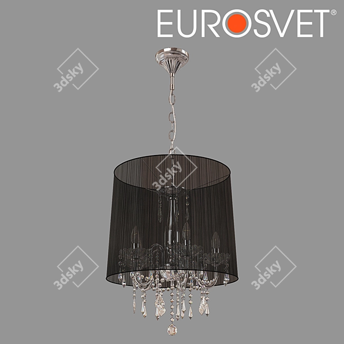 Elegant OM Pendant Chandelier - Eurosvet Allata 3D model image 1