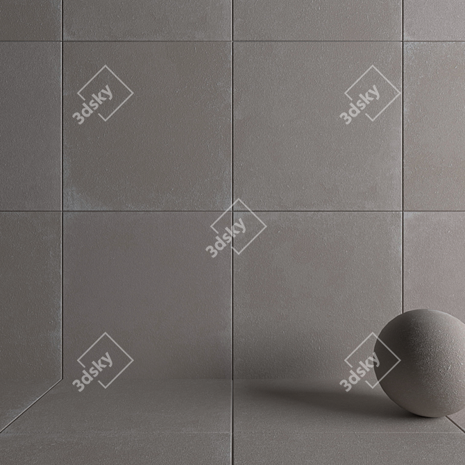 HD Multi-Texture Wall Tiles 3D model image 3