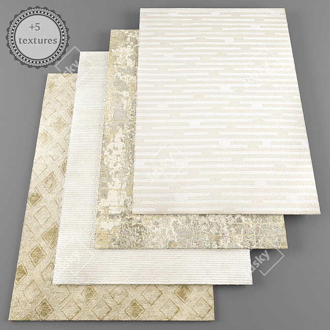 Modern Rugs Collection with Bonus 3D model image 1