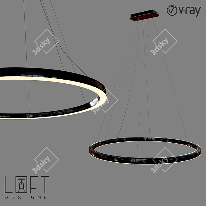 LoftDesigne 10880: Modern LED Pendant Lamp 3D model image 1