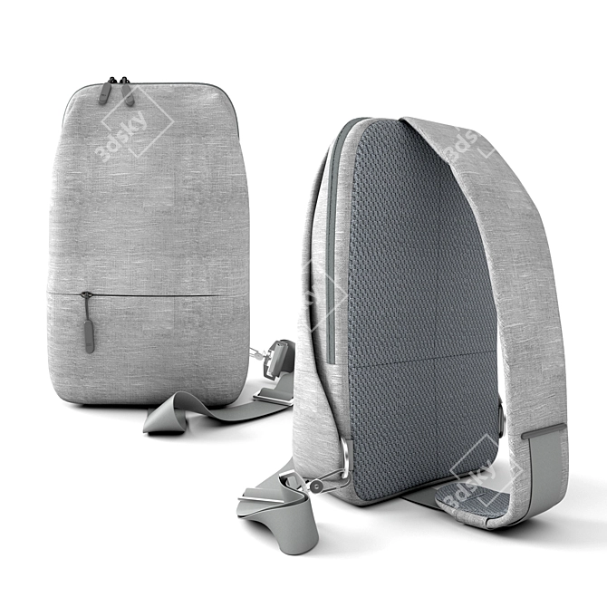 Mi City Sling Bag - Stylish and Lightweight 3D model image 3