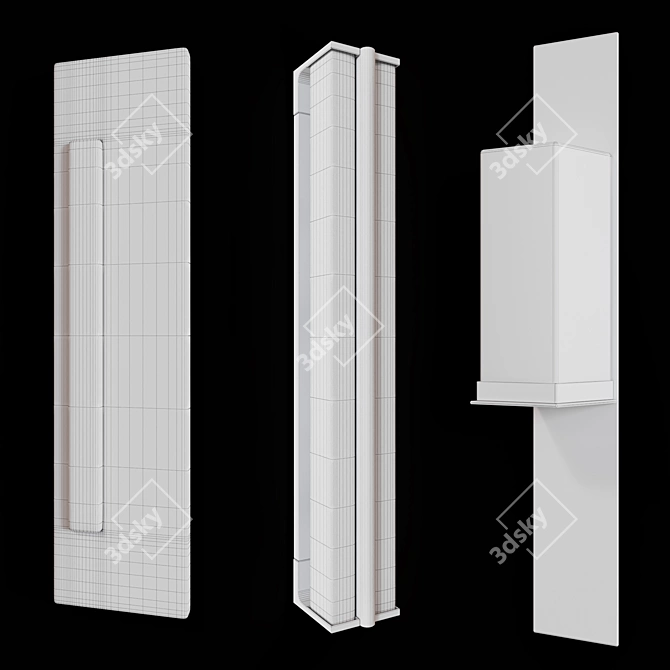 Luxury Glass Sconce Collection 3D model image 2