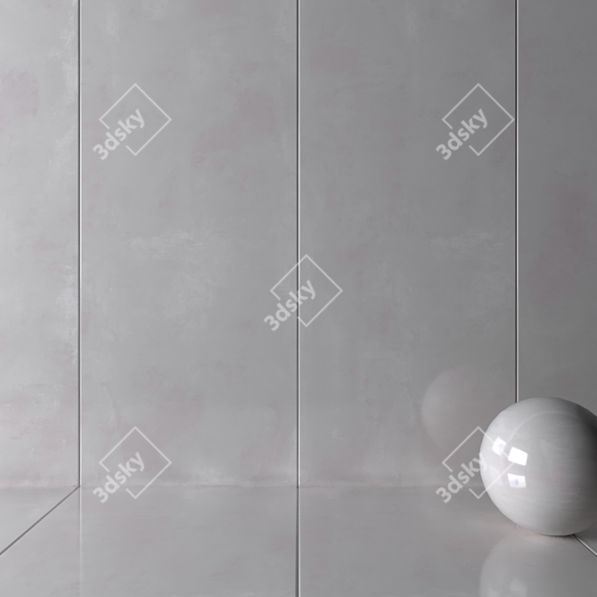 HD Multi-Texture Wall Tiles 3D model image 2