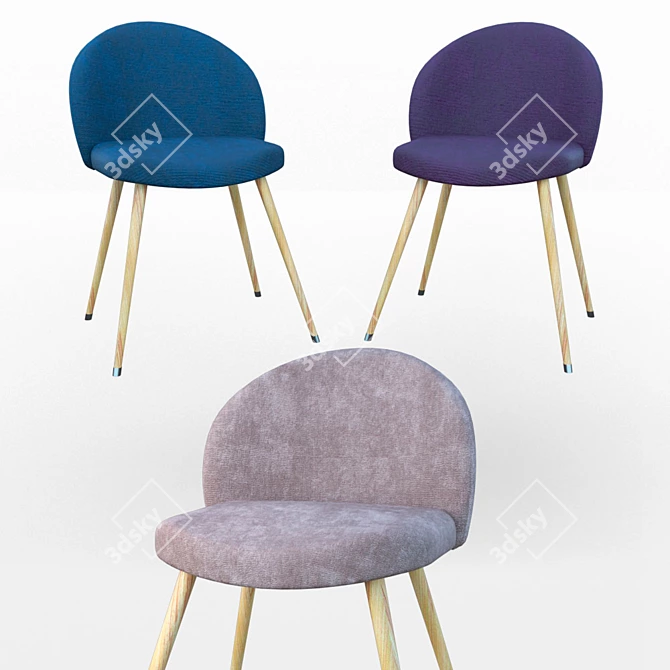 Elegant Accent Armchair 3D model image 1