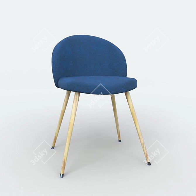 Elegant Accent Armchair 3D model image 2