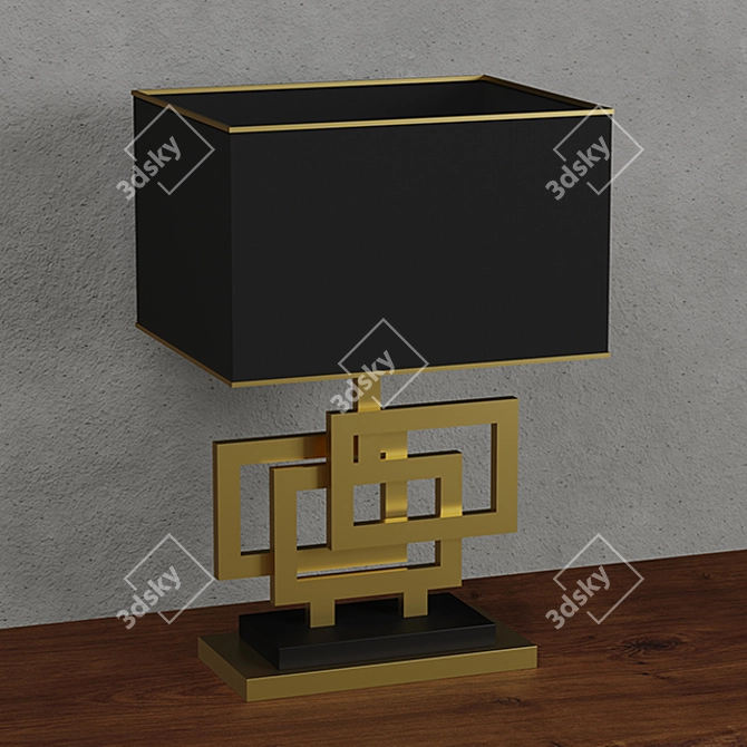 Sleek Bedside Lamps: Poly 1641 3D model image 1