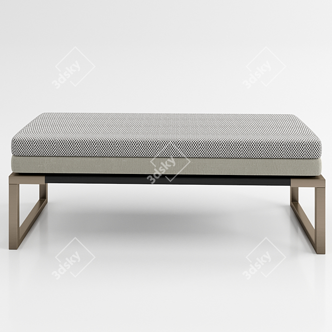 Frato Gardner Bench - Outdoor Seating Solution 3D model image 1