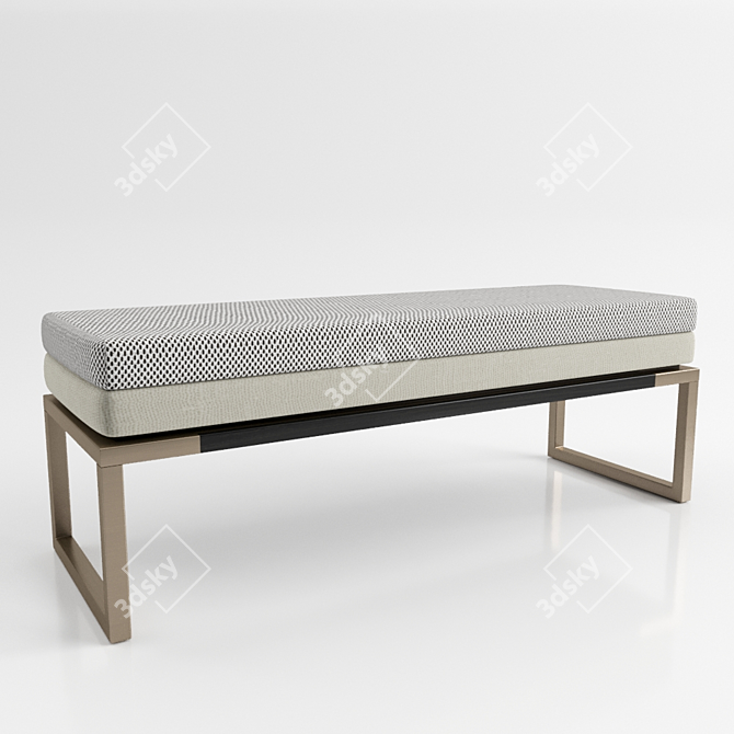 Frato Gardner Bench - Outdoor Seating Solution 3D model image 2