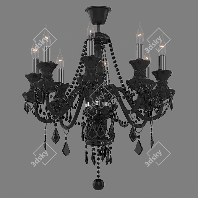 Gothic-inspired Barselona Chandelier 3D model image 1