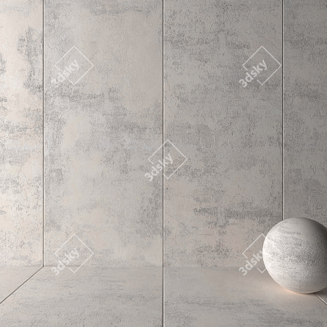 HD Multitexture Wall Tiles 3D model image 2