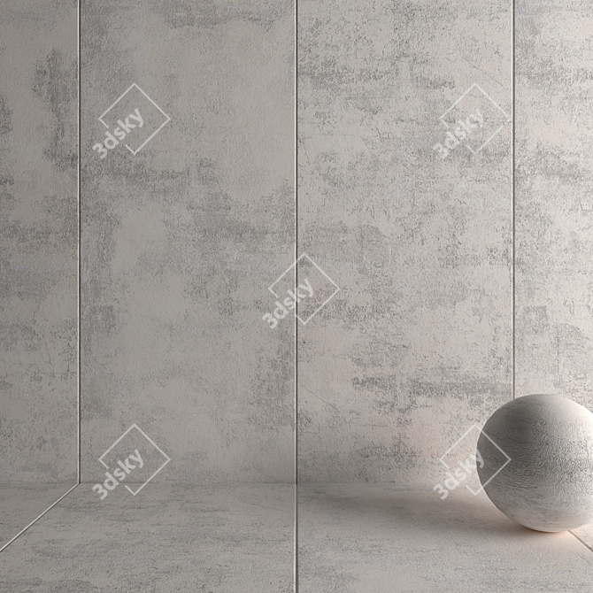 HD Multitexture Wall Tiles 3D model image 3